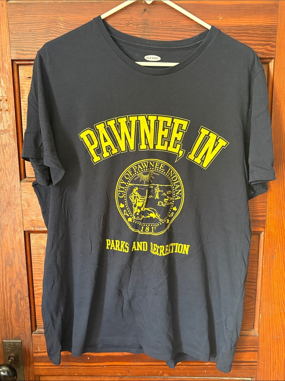 Old Navy Parks and Recreation TV Tee Size L Navy
